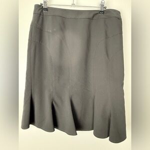 INC International Concepts Black A-Line Skirt